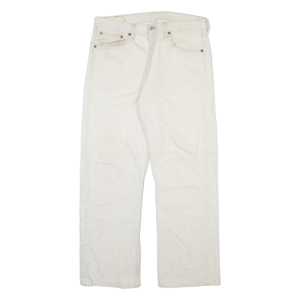 LEVI S 501 Jeans Mens Cream Regular Straight W33 L28 Online Hot Sale