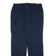 Cargo Mens Trousers Blue Loose Straight W36 L33 For Cheap