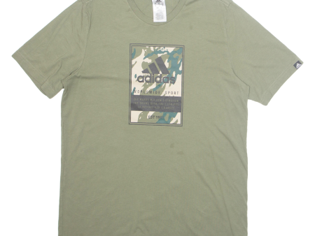 ADIDAS Camo Mens T-Shirt Green M Discount