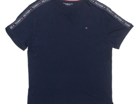 TOMMY HILFIGER Mens T-Shirt Blue L Fashion