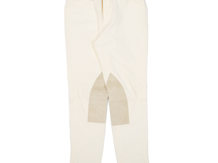 RALPH LAUREN Womens Trousers Cream Slim Tapered W28 L28 Supply