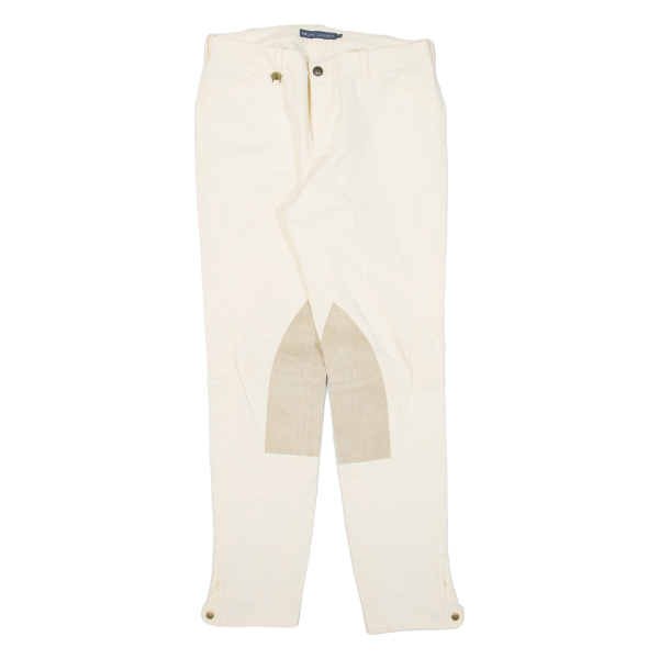 RALPH LAUREN Womens Trousers Cream Slim Tapered W28 L28 Supply