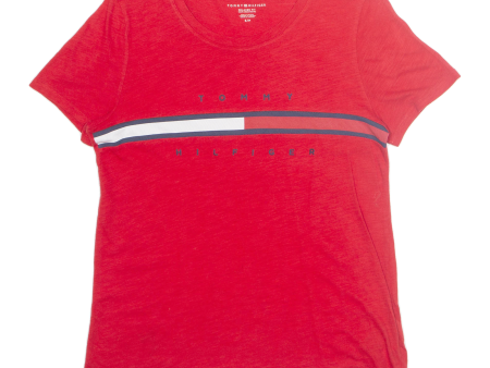 TOMMY HILFIGER Relaxed Fit Womens T-Shirt Red S Online