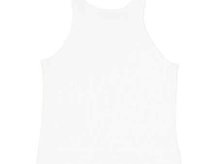 KAREN MILLEN Stretch Womens Camisole Vest White Sleeveless Viscose M Hot on Sale