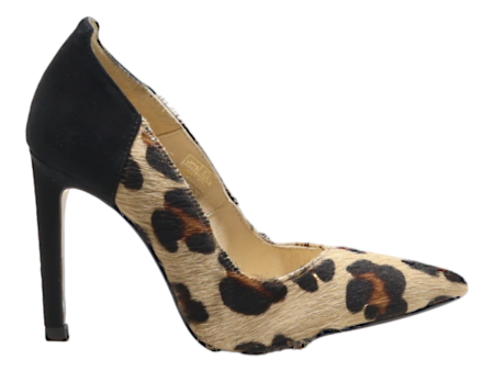 ZIGN Leopard Print Pump Heels Black Suede Womens UK 3 Fashion