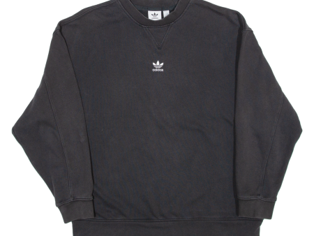 ADIDAS Oversized Womens Sweatshirt Black UK 6 Online Sale