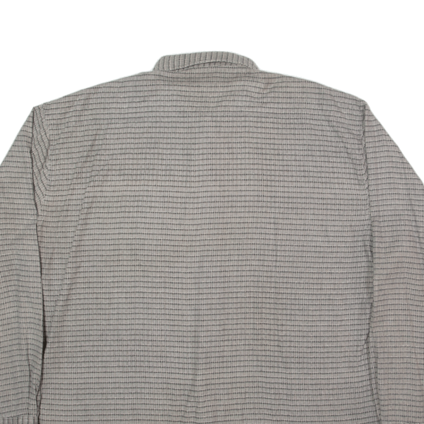 WEST SIDE Mens Shirt Grey Check Long Sleeve 2XL Supply