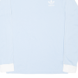 ADIDAS Mens T-Shirt Blue Long Sleeve S Fashion