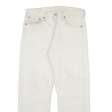 LEVI S 501 Jeans Mens Cream Regular Straight W33 L28 Online Hot Sale