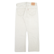 LEVI S 501 Jeans Mens Cream Regular Straight W33 L28 Online Hot Sale