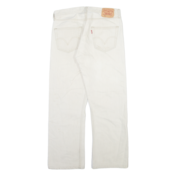 LEVI S 501 Jeans Mens Cream Regular Straight W33 L28 Online Hot Sale