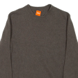 BOSS Boys Jumper Grey Crew Neck Tight Knit Wool M Online