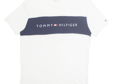 TOMMY HILFIGER Mens T-Shirt White M Sale