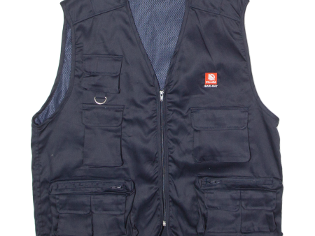 ACTIWEAR Fillea Bari-Bat Utility Mens Workwear Gilet Blue Twill XL Online Hot Sale