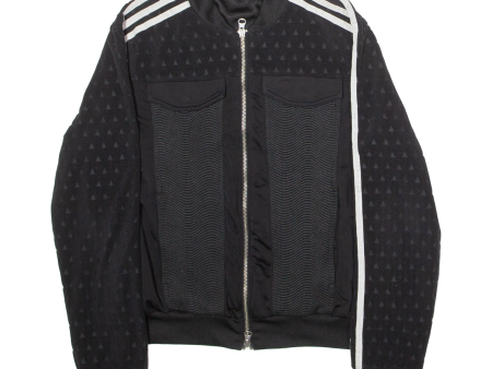 ADIDAS ORIGINALS Womens Track Jacket Black UK 12 For Sale