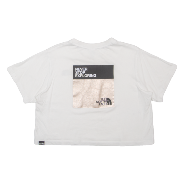 THE NORTH FACE Cropped Womens T-Shirt White M Online Sale