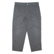 Cargo Mens Trousers Grey Regular Tapered W40 L30 Discount