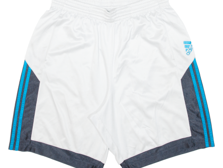 ADIDAS Mens Sports Shorts White Loose L W30 Online Hot Sale