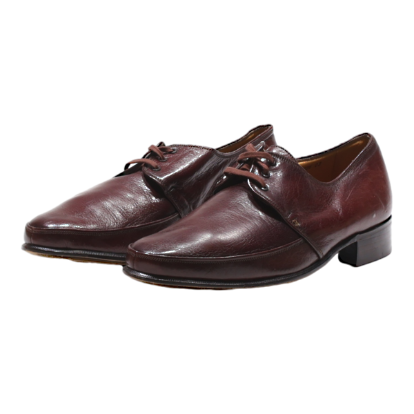 BALLY Oxford Shoes Maroon Leather Mens UK 7 Hot on Sale