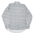 WORLD OF BASIC Mens Shirt Grey Check Long Sleeve M Hot on Sale