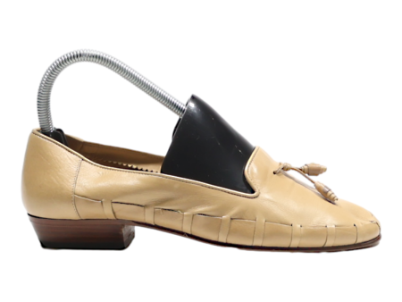 ALLY Loafer Shoes Beige Leather Womens UK 4 Online Sale