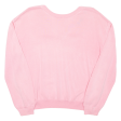 GANT Cropped Womens Jumper Pink V-Neck Tight Knit S Supply