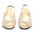 SOULIERS EVELINS Slingback Heels Cream Leather Womens UK 5 Online