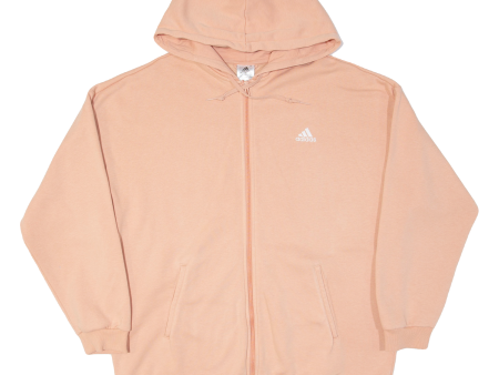 ADIDAS 16-18 Yrs Girls Pink Hoodie Full Zip L For Discount