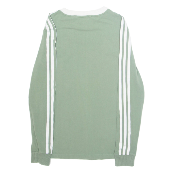 ADIDAS Womens T-Shirt Green Long Sleeve UK 6 For Discount