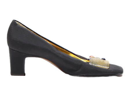 ANREA PFISTER Pump Heels Black Leather Womens UK 3 Online Sale