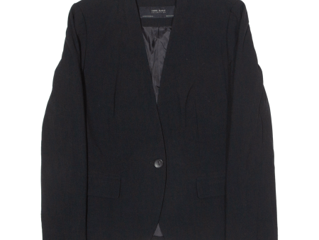 ZARA BASIC Womens Blazer Jacket Black L Sale