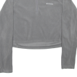 COLUMBIA SPORTSWEAR Cropped Womens Fleece Grey 1 4 Zip M Cheap