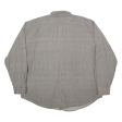 WEST SIDE Mens Shirt Grey Check Long Sleeve 2XL Supply