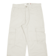 LEVI S Cargo Mens Trousers Cream Loose Straight W32 L30 Discount