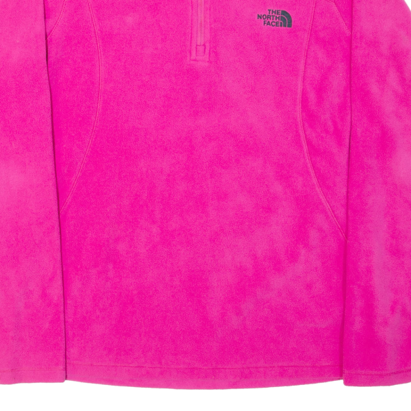 THE NORTH FACE Womens Fleece Pink 1 4 Zip L Fashion