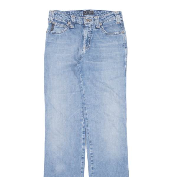 ARMANI JEANS Womens Jeans Blue Regular Straight W26 L31 Hot on Sale