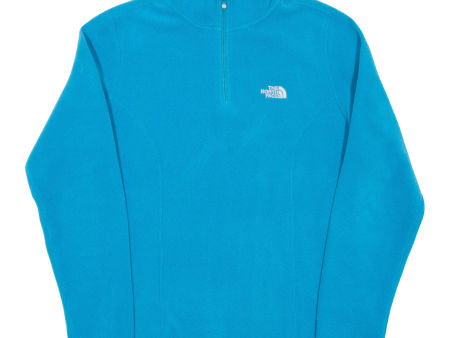 THE NORTH FACE Womens Fleece Blue 1 4 Zip M For Discount