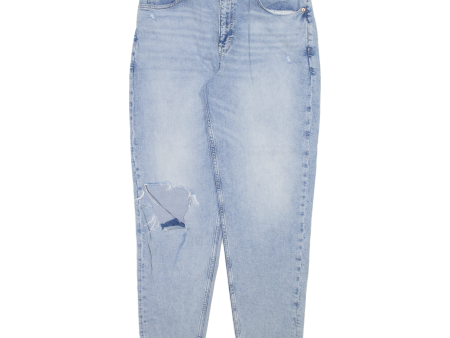 TOMMY HILFIGER Womens Jeans Blue Relaxed Mom W34 L30 Hot on Sale