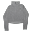 COLUMBIA SPORTSWEAR Cropped Womens Fleece Grey 1 4 Zip M Cheap