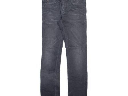 BOSS Mens Jeans Grey Slim Straight Stone Wash W30 L32 Online Sale