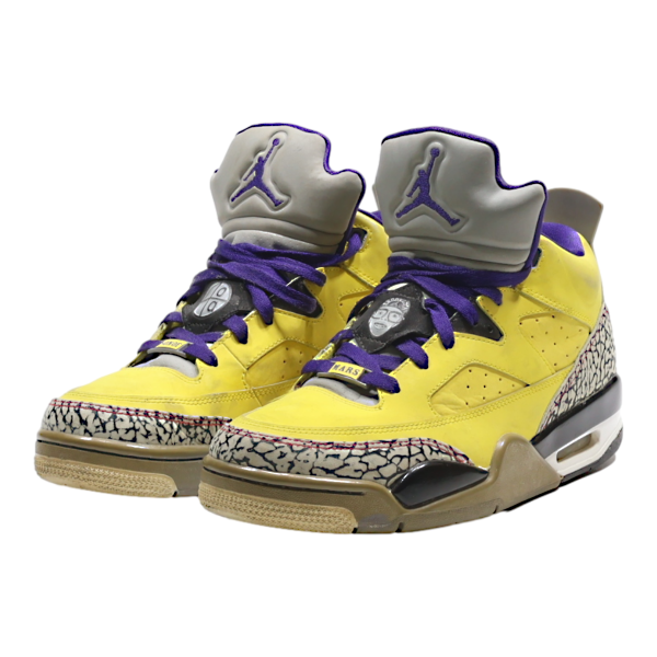 AIR JORDAN Son Of Tour High Top Trainers Yellow Leather Mens UK 6 For Sale