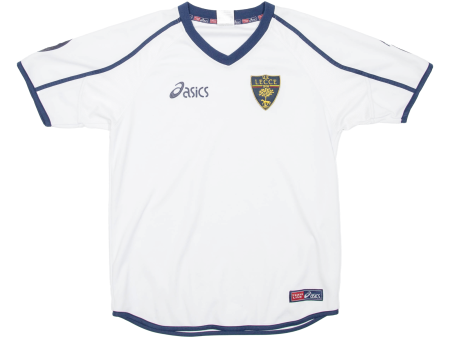 TEAM LINE BASICS U.S. LECCE Boys Football Shirt T-Shirt White V-Neck M on Sale