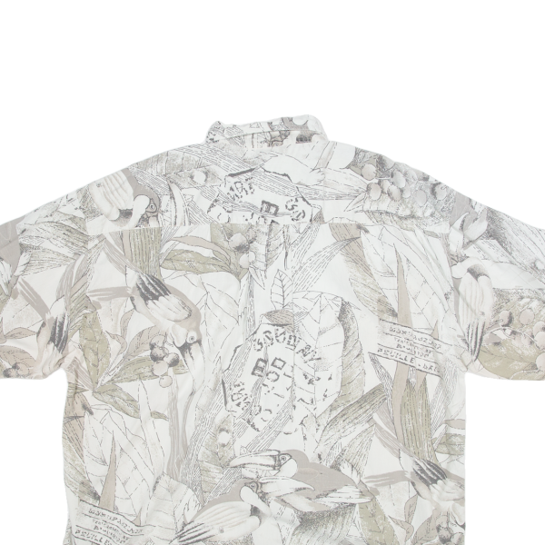 BAUMWOLLE Mens Shirt Green Floral 2XL Online now