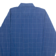 WARREN & PARKER Fitted Mens Shirt Blue Check Long Sleeve XL For Cheap