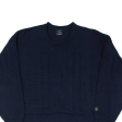 CLIPPER Navy Mens Jumper Blue 90s Tight Knit L Online now