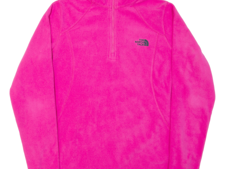 THE NORTH FACE Womens Fleece Pink 1 4 Zip L Fashion