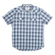 LEVI S Mens Shirt Blue Check 2XL Sale