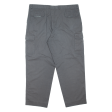 Cargo Mens Trousers Grey Regular Tapered W40 L30 Discount