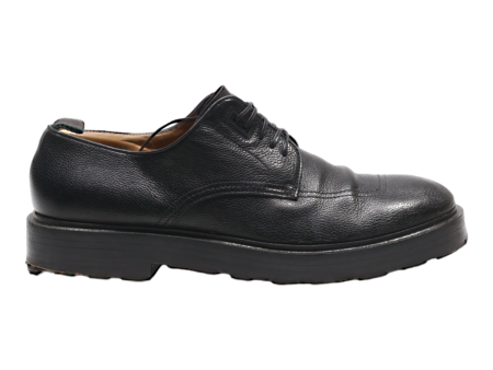 BOSS Derby Shoes Black Leather Mens UK 6 Hot on Sale