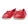 ADIDAS NEO Low Top Trainers Red Leather Girls UK 8 For Discount